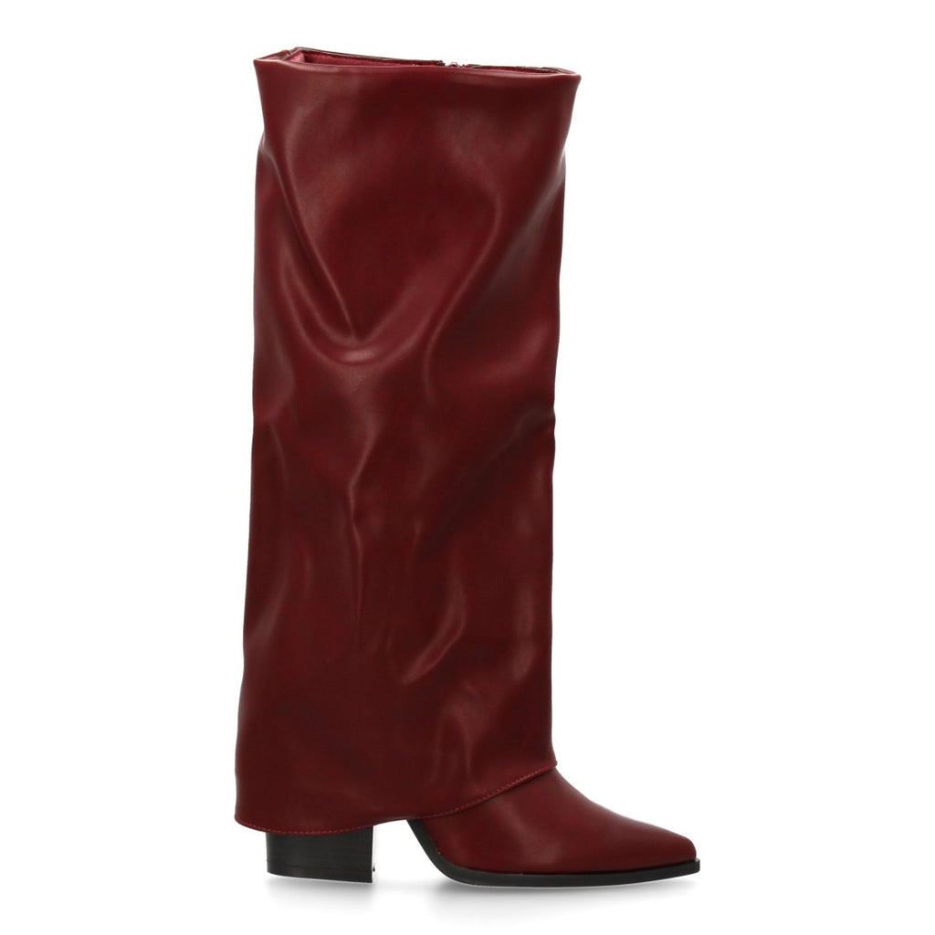 Elegante Bordeaux-Stiefel Herbst-Winter