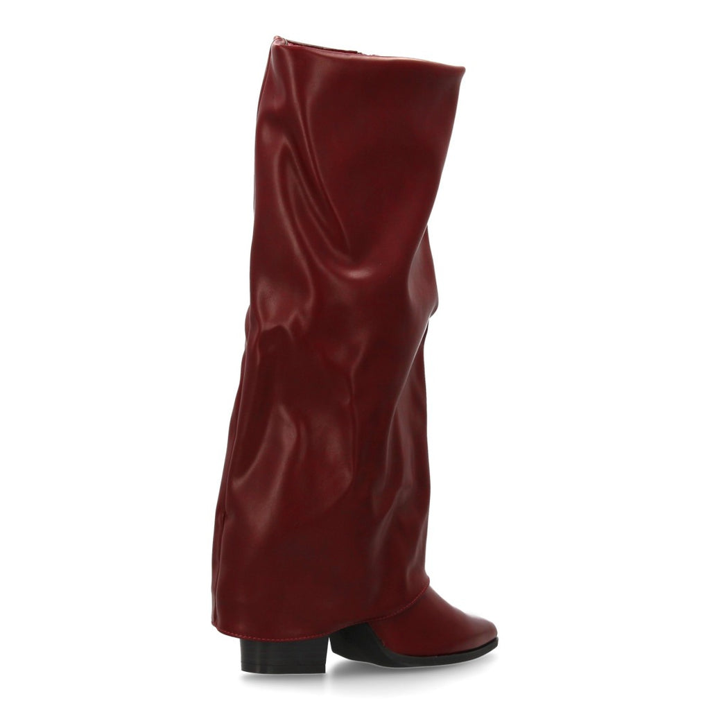 Elegante Bordeaux-Stiefel Herbst-Winter