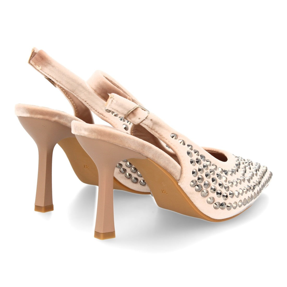 Zapatos de Tacón Kaki Mujer