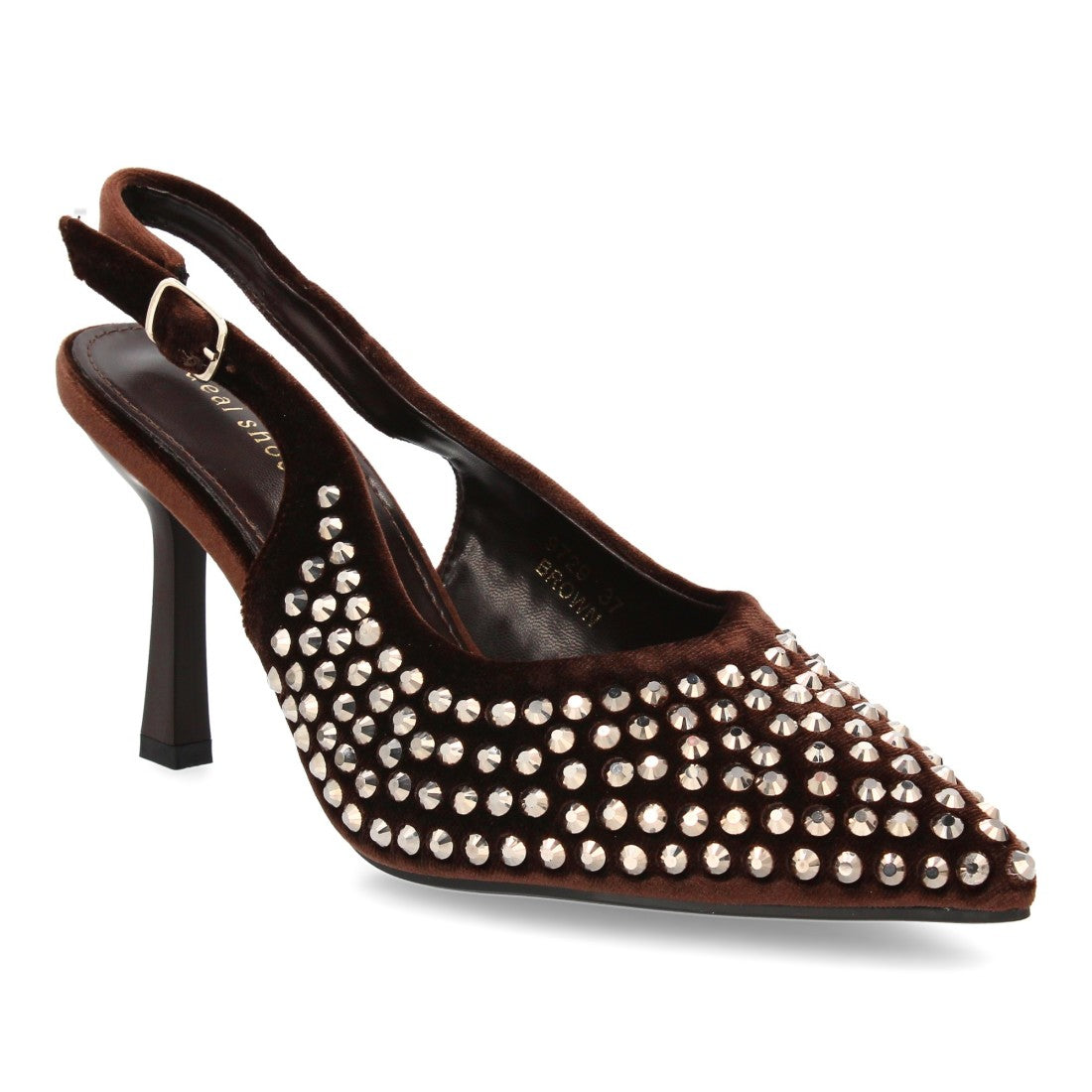 Zapatos de Tacón Marrón Clásicos Mujer