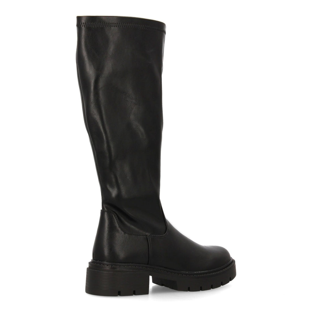 Elegante, mondäne schwarze Stiefel