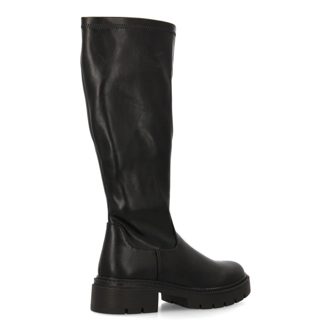 Elegante, mondäne schwarze Stiefel