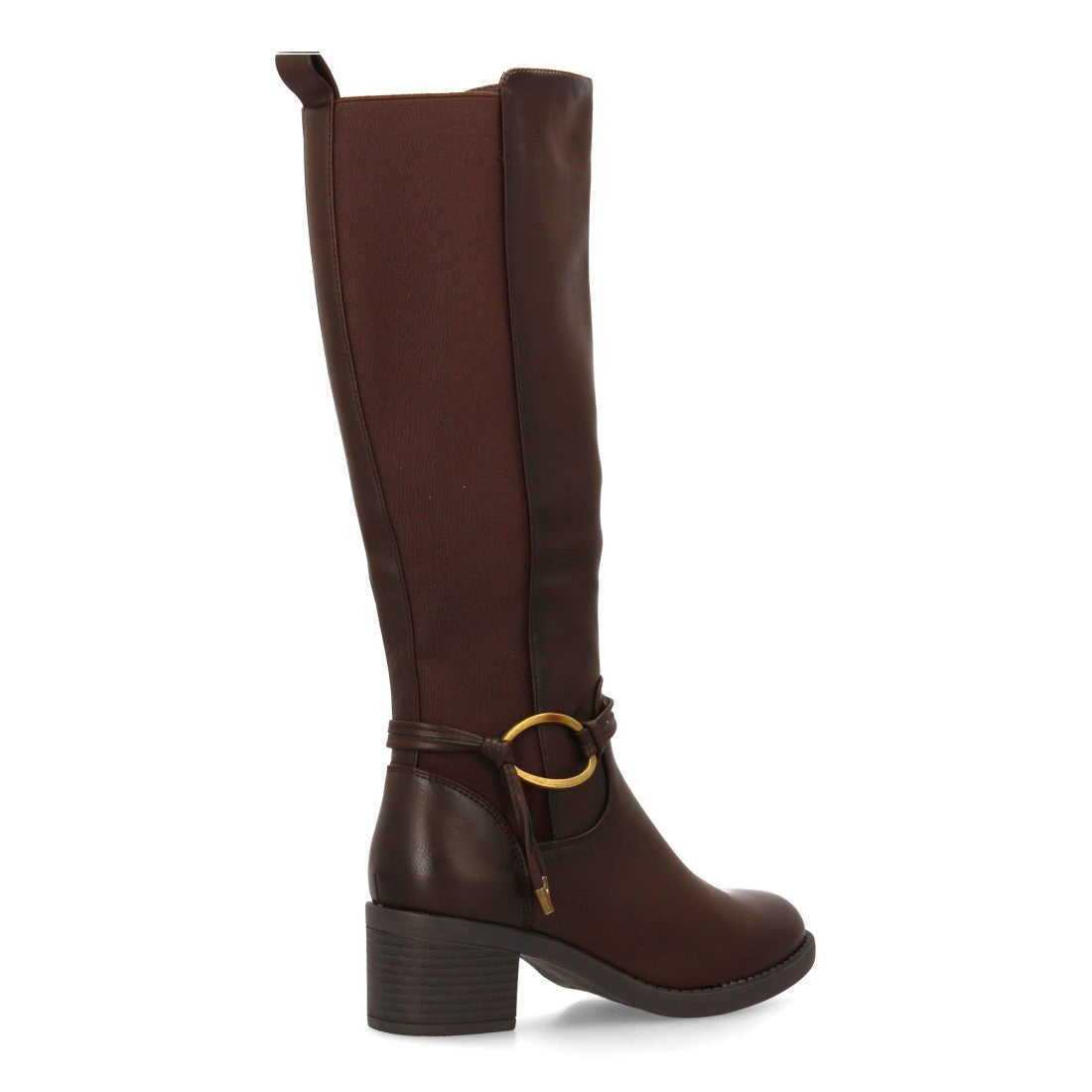 Botas Tacón con Hebilla - Marrón