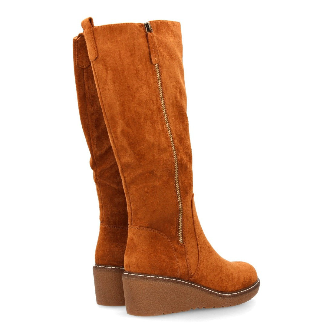 Botas con Cuña Elegantes - Camel