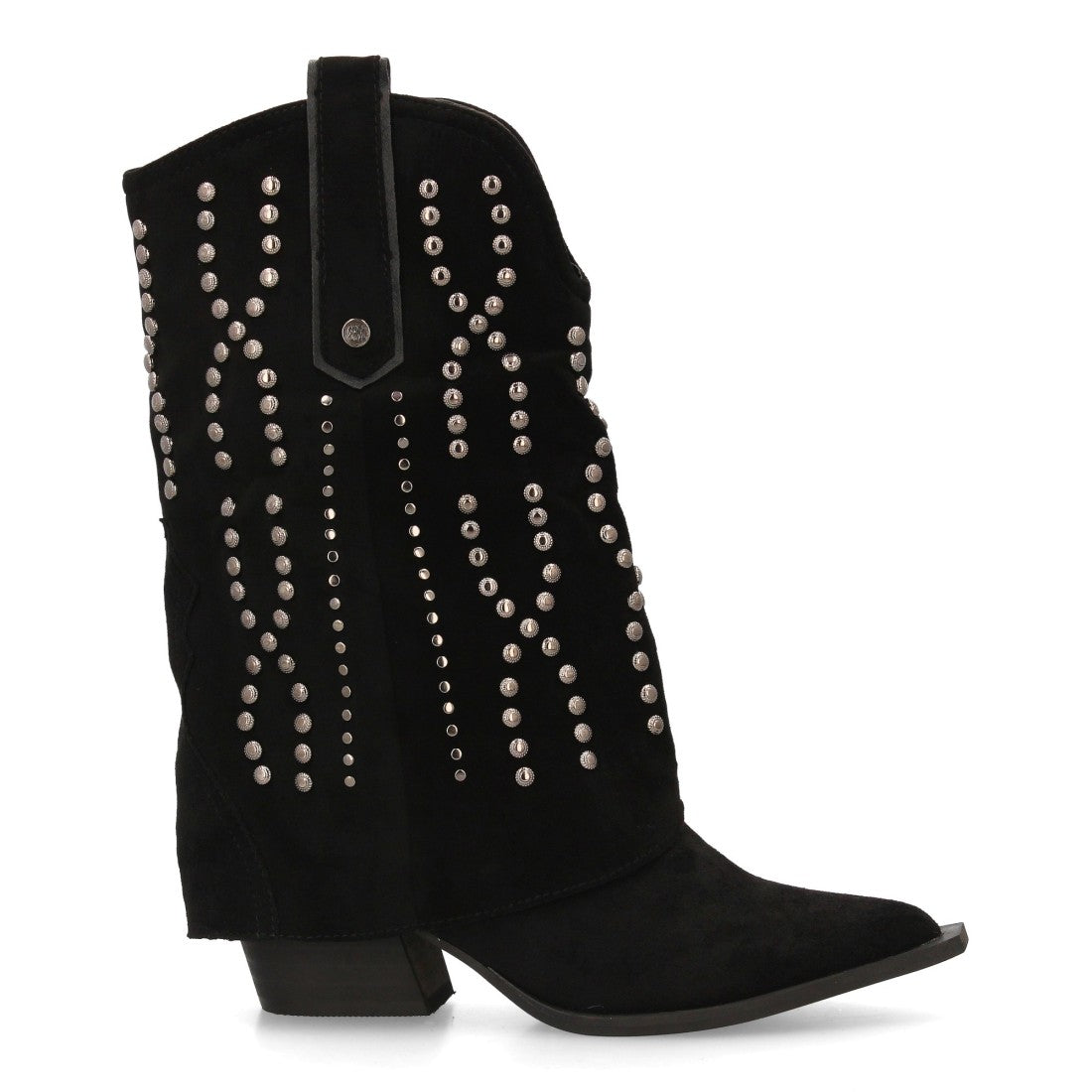 Elegante schwarze Stiefel mit hohem Absatz