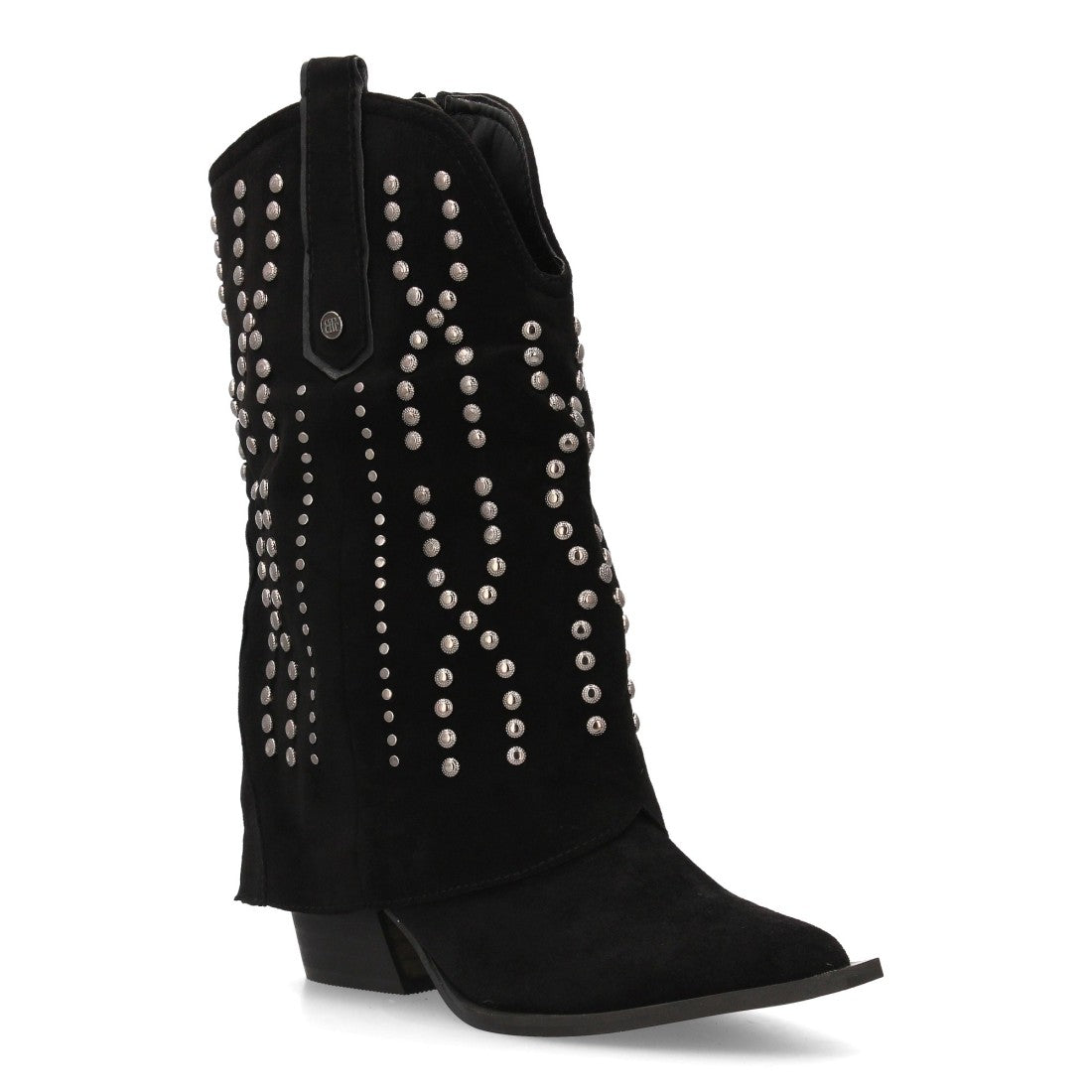 Elegante schwarze Stiefel mit hohem Absatz