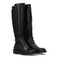 Elegante schwarze Stiefel mit Absatz