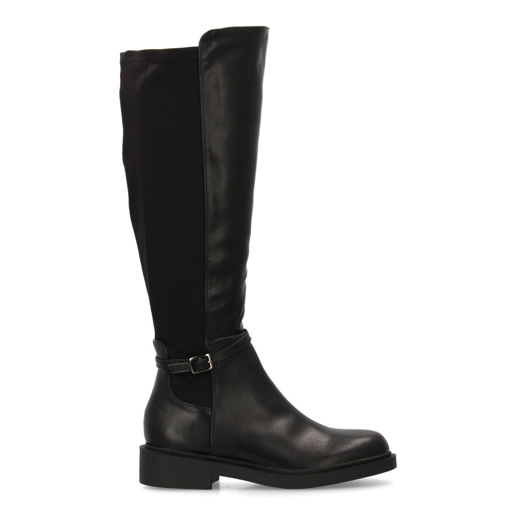 Elegante schwarze Stiefel mit Absatz