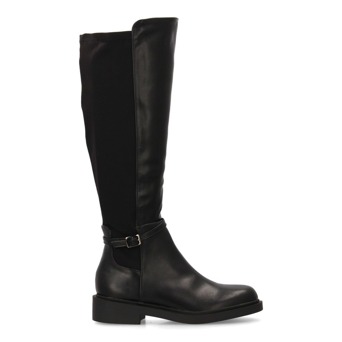 Elegante schwarze Stiefel mit Absatz