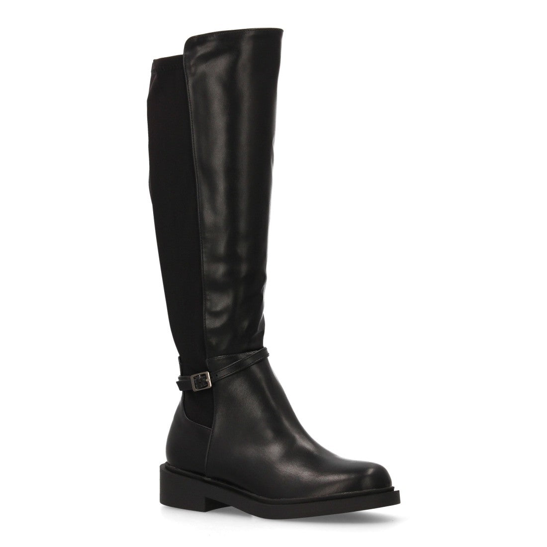 Elegante schwarze Stiefel mit Absatz