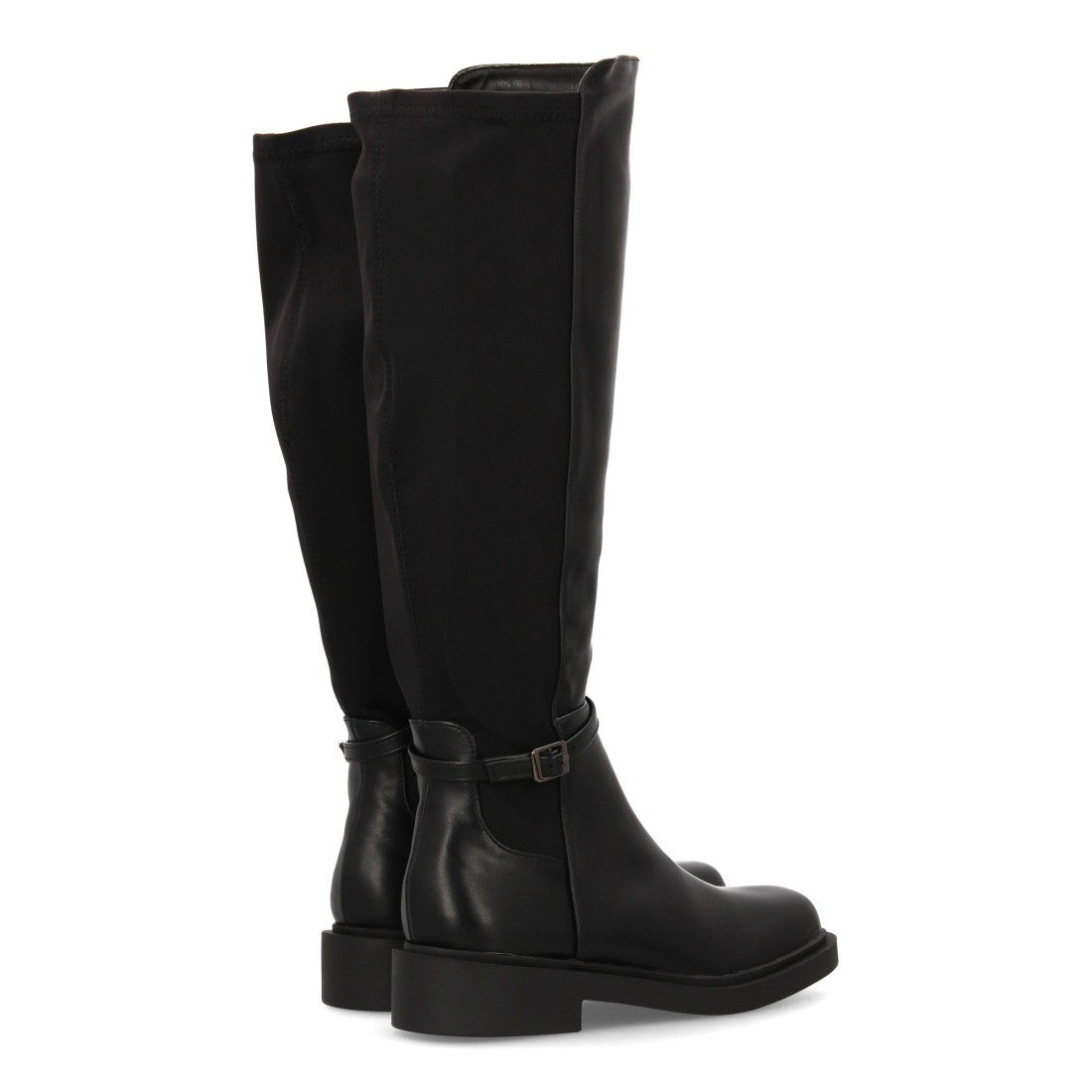 Elegante schwarze Stiefel mit Absatz