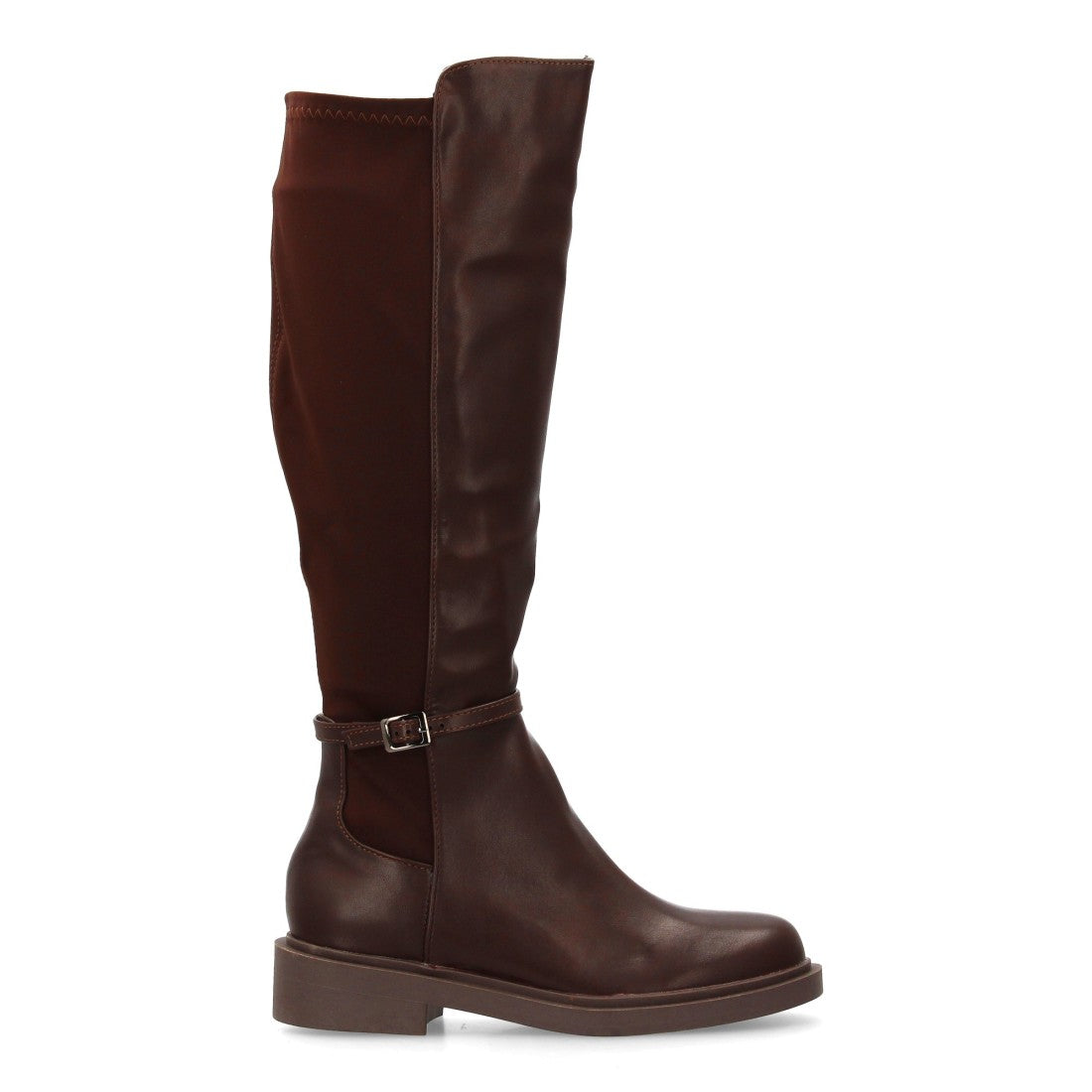 Elegante braune Stiefel mit Absatz