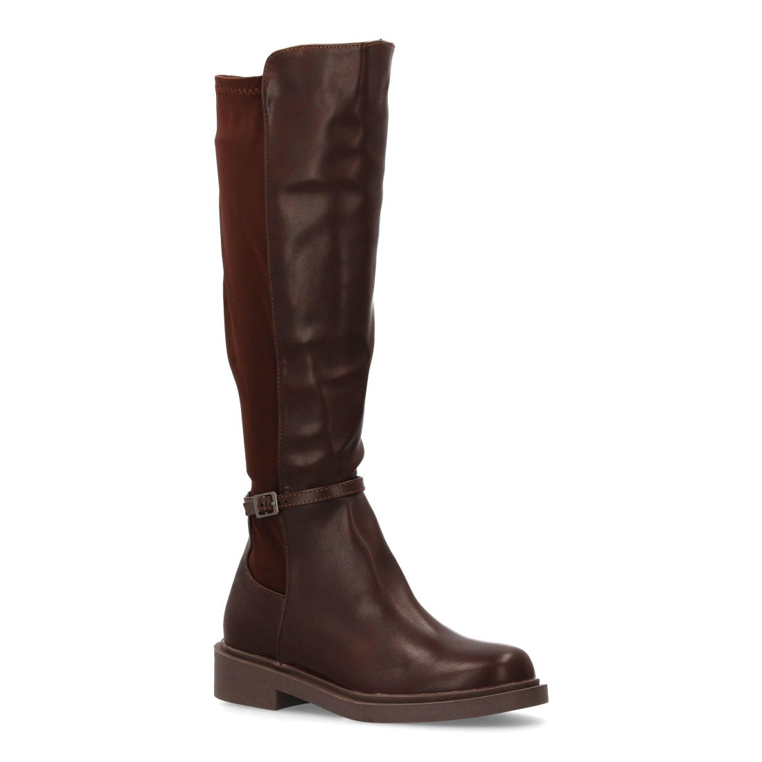 Elegante braune Stiefel mit Absatz