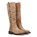 Elegante Stiefeletten Apricot mit Absatz