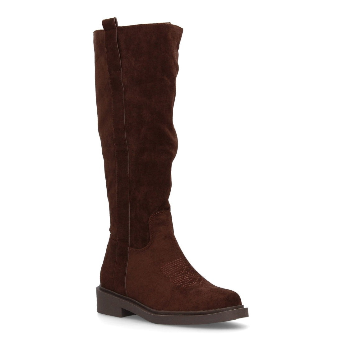 Elegante braune Stiefel mit Absatz