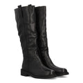 Elegante schwarze Stiefel mit Absatz