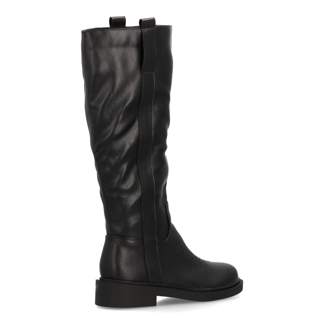 Elegante schwarze Stiefel mit Absatz