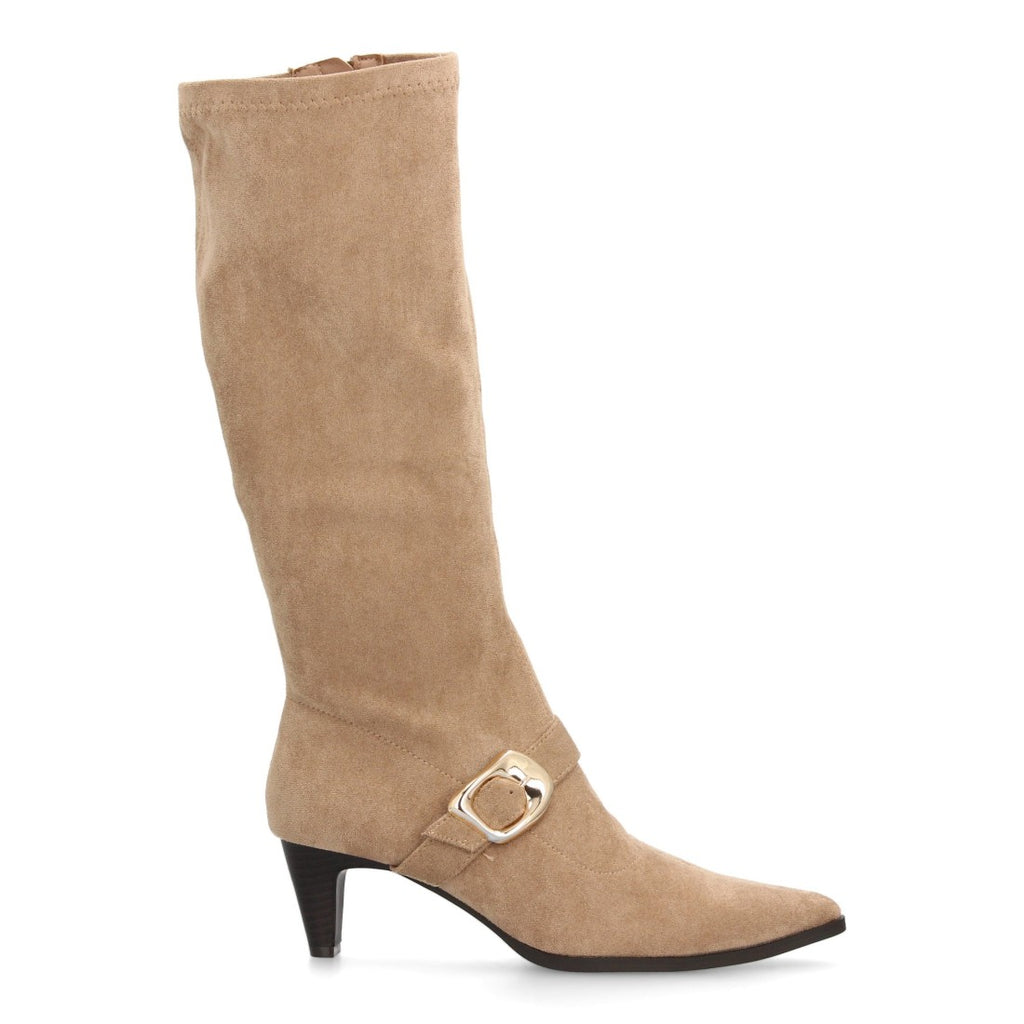 Bequeme khakifarbene Stiefel im urbanen Stil