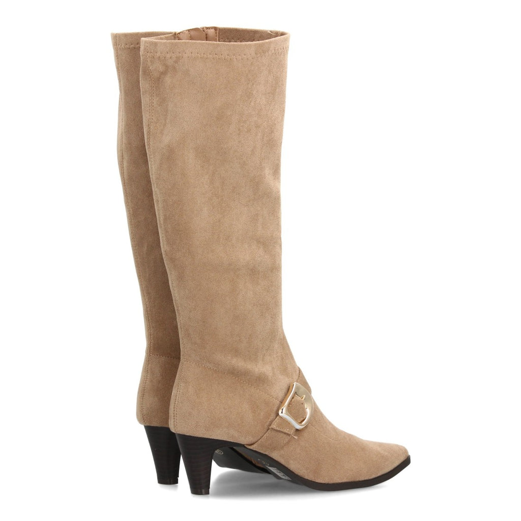 Bequeme khakifarbene Stiefel im urbanen Stil