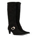 Bequeme schwarze Stiefel im urbanen Stil