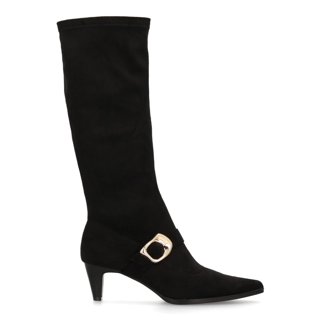 Bequeme schwarze Stiefel im urbanen Stil