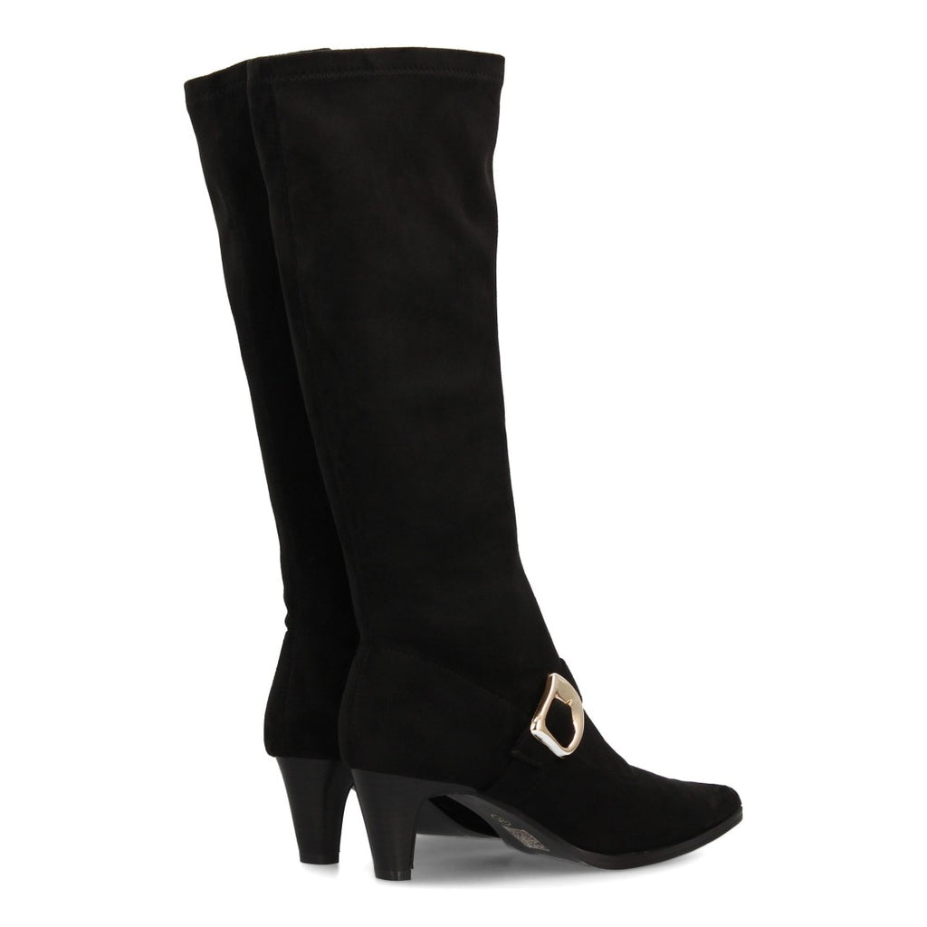Bequeme schwarze Stiefel im urbanen Stil