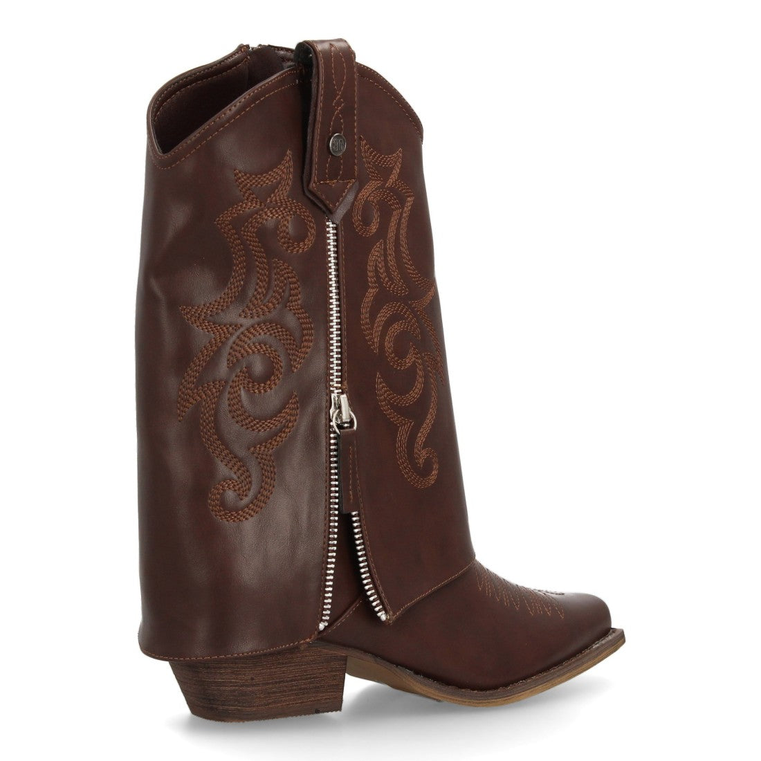 Elegante braune Stiefel mit Absatz