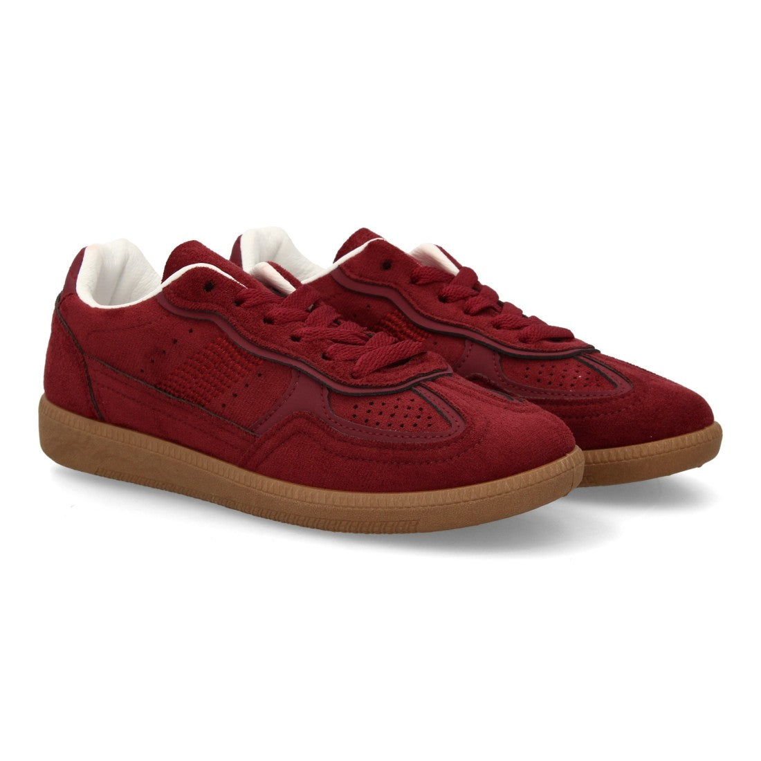 Bordeaux-Damensneaker | Herbstliche Eleganz und Raffinesse