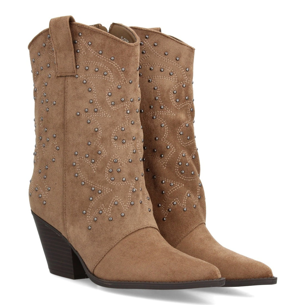 Botas Kaki Elegantes con Tacón