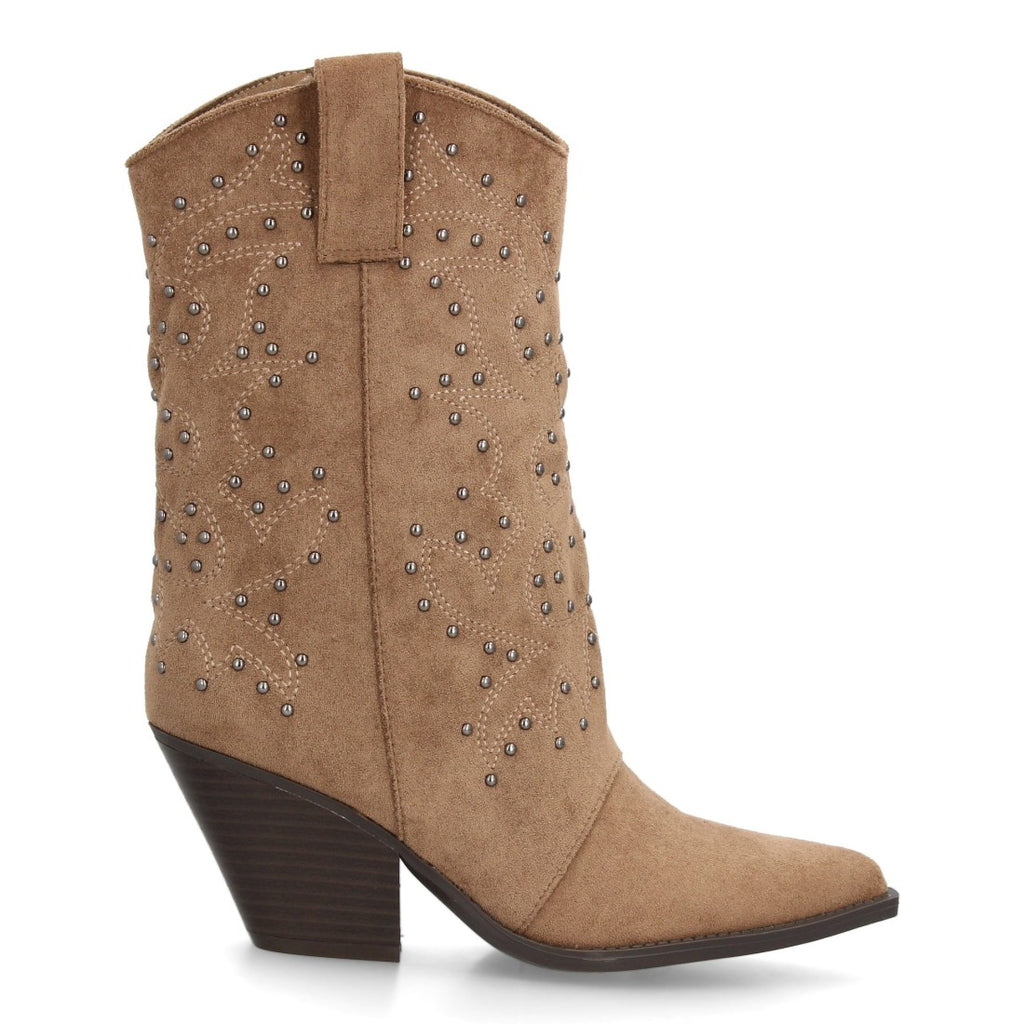 Botas Kaki Elegantes con Tacón