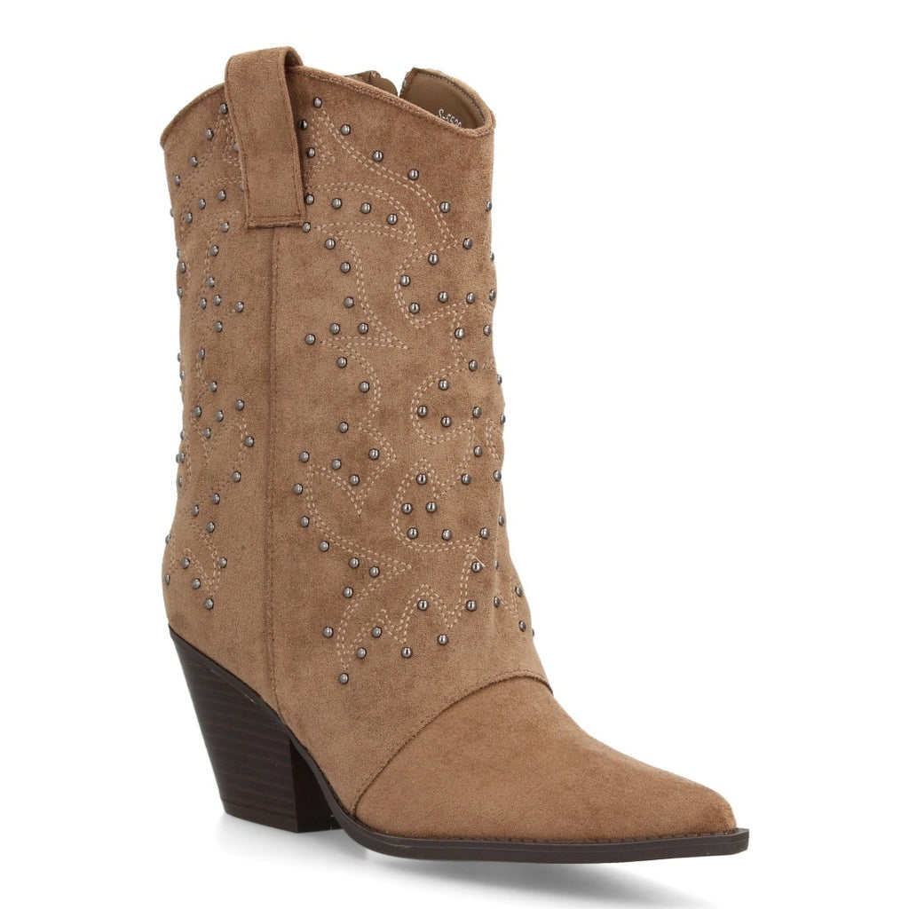 Botas Kaki Elegantes con Tacón