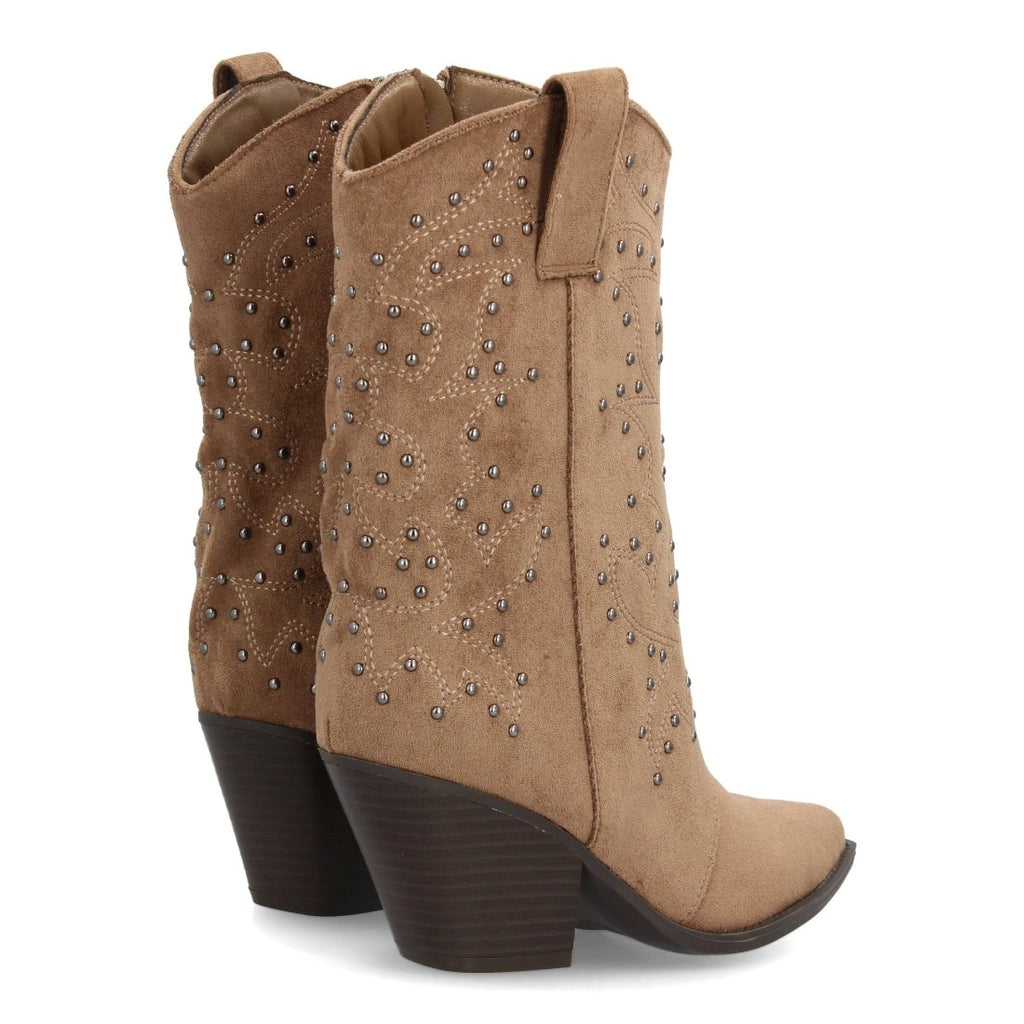 Botas Kaki Elegantes con Tacón