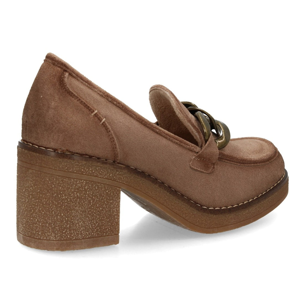 Zapatos de Tacón Beige Elegantes Cómodos Mujer