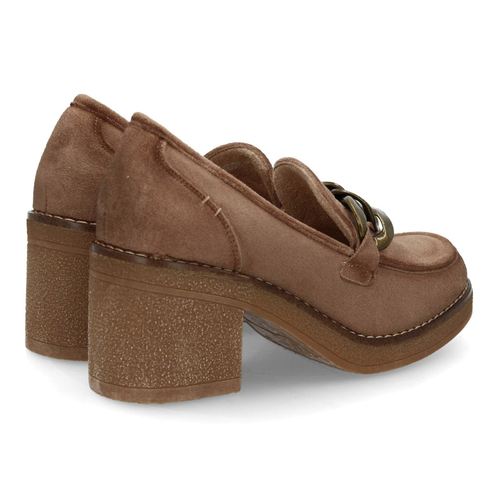 Zapatos de Tacón Beige Elegantes Cómodos Mujer
