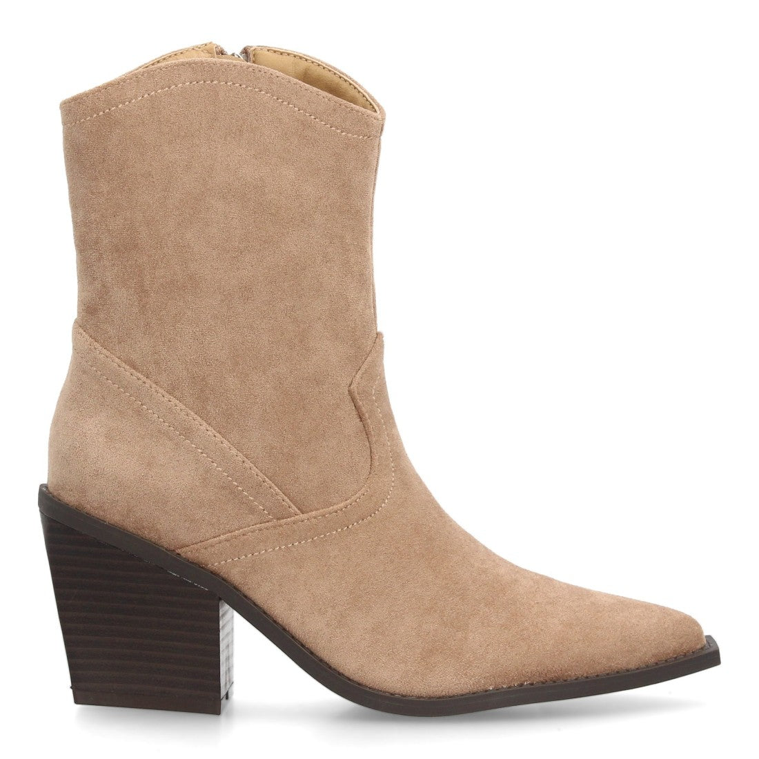 Botas Beige Elegantes con Tacón