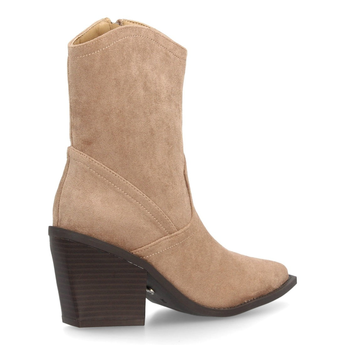 Botas Beige Elegantes con Tacón