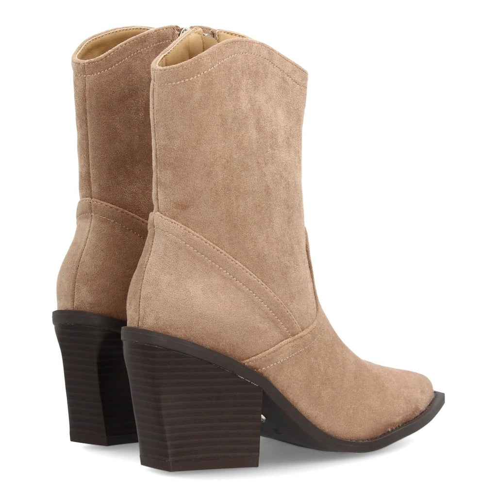 Botas Beige Elegantes con Tacón