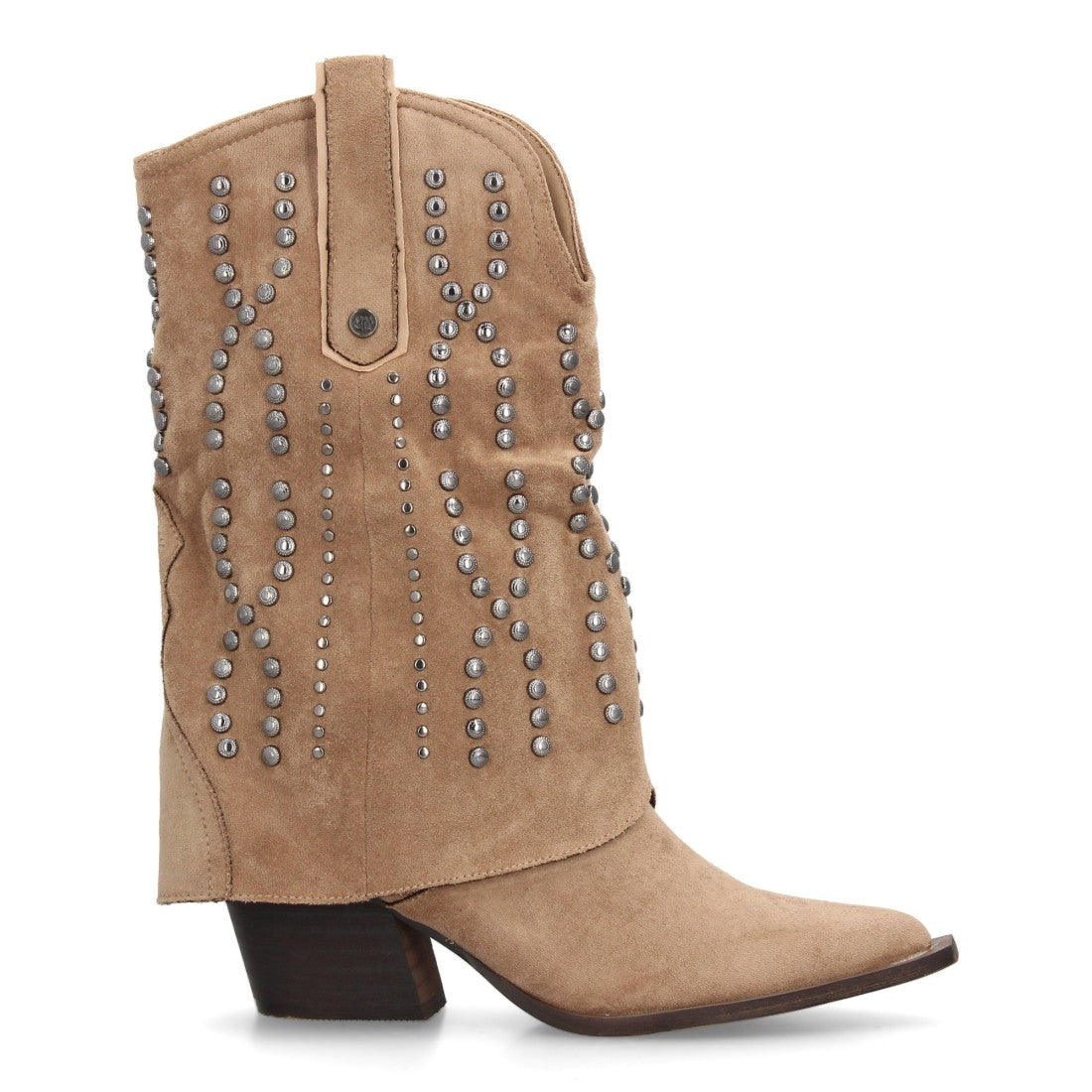 Elegante beige hochhackige Stiefel