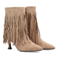 Botas Kaki Elegantes con Tacón