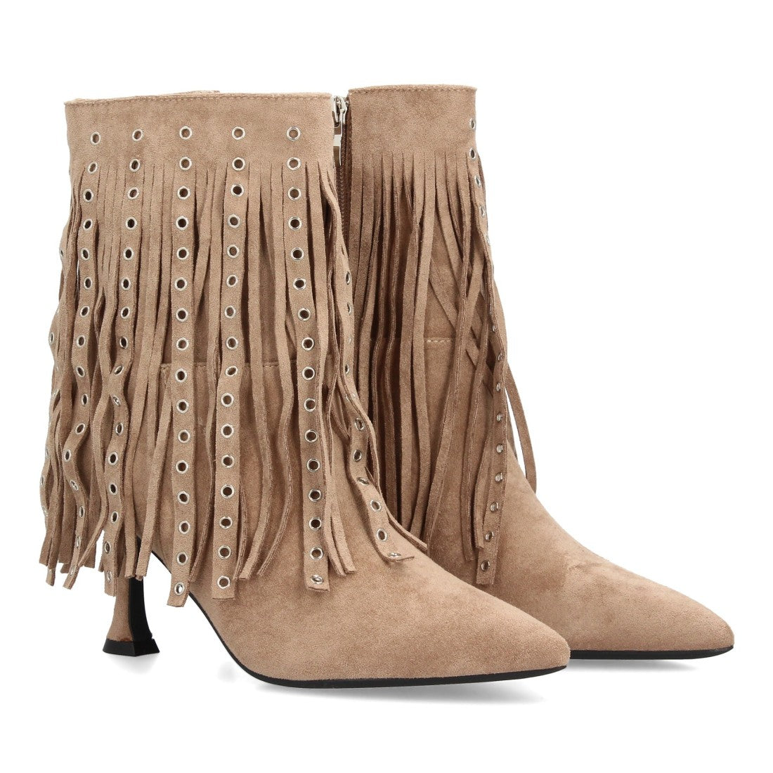 Botas Kaki Elegantes con Tacón
