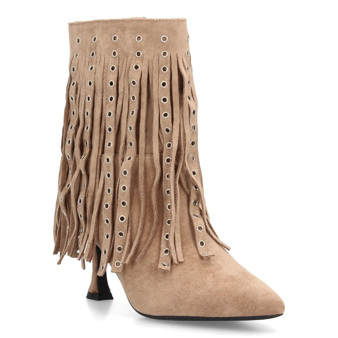 Botas Kaki Elegantes con Tacón