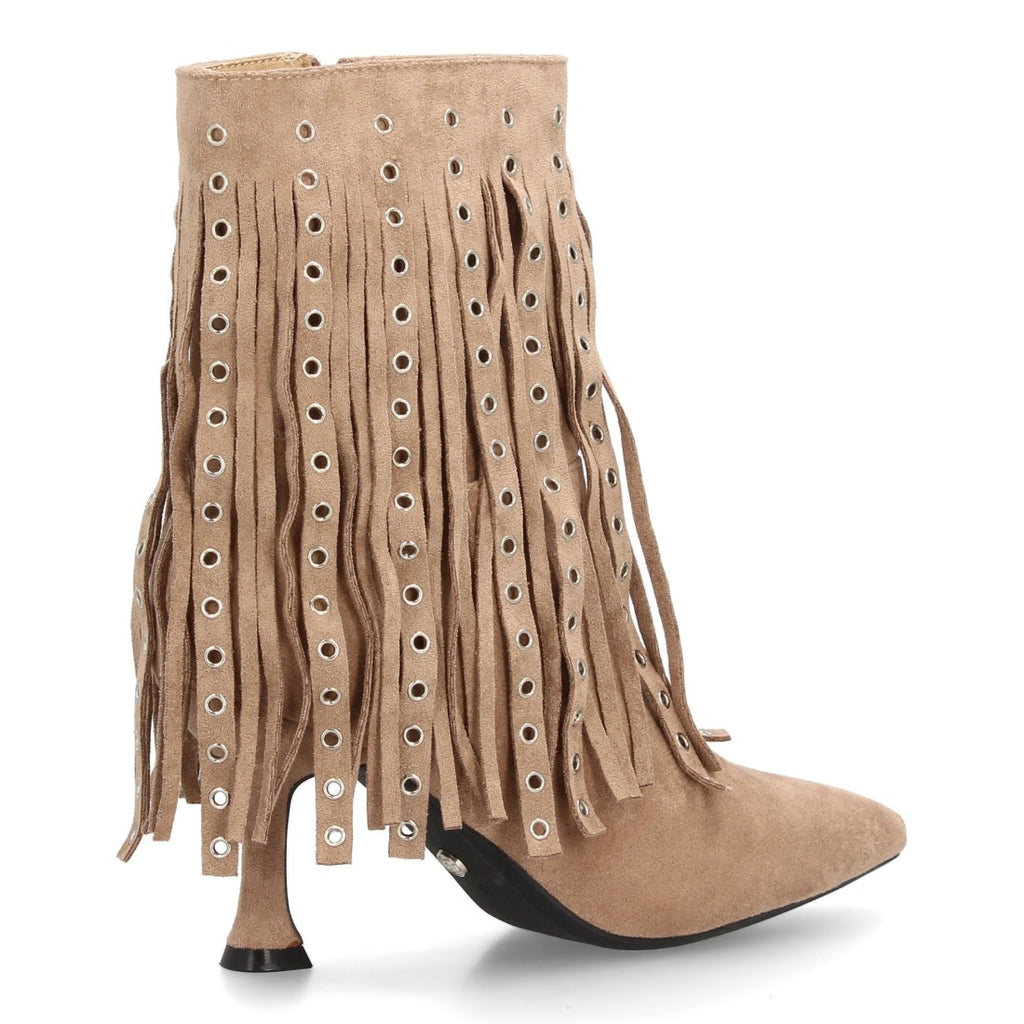 Botas Kaki Elegantes con Tacón