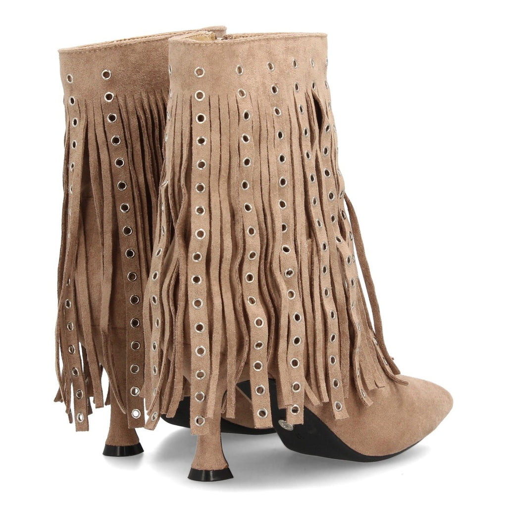 Botas Kaki Elegantes con Tacón
