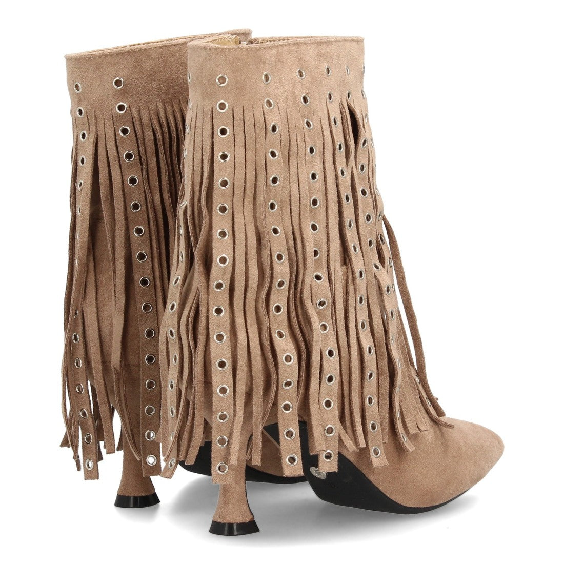 Botas Kaki Elegantes con Tacón