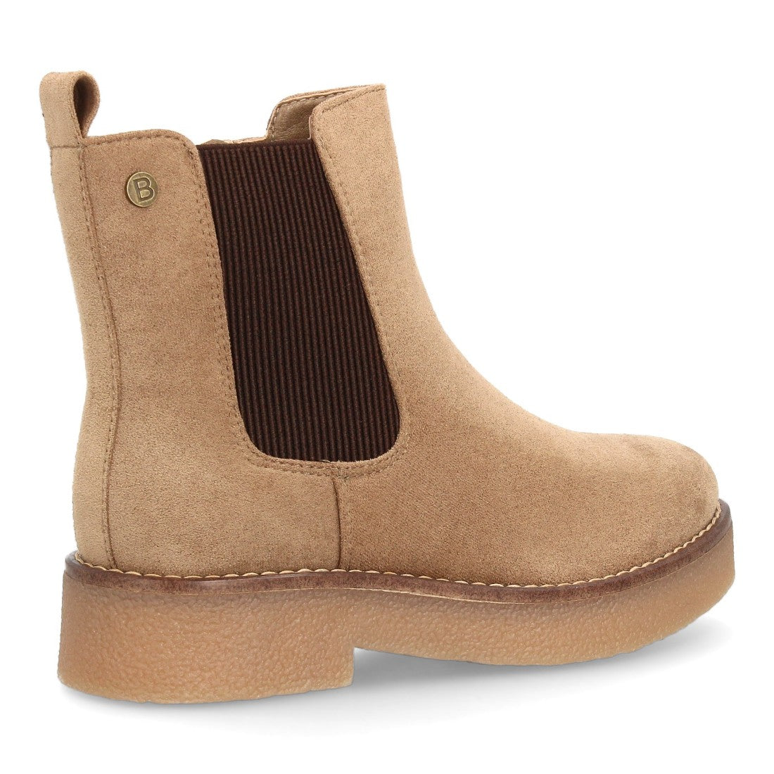 Botines Chelsea Kaki con Elásticos Laterales y Cremallera