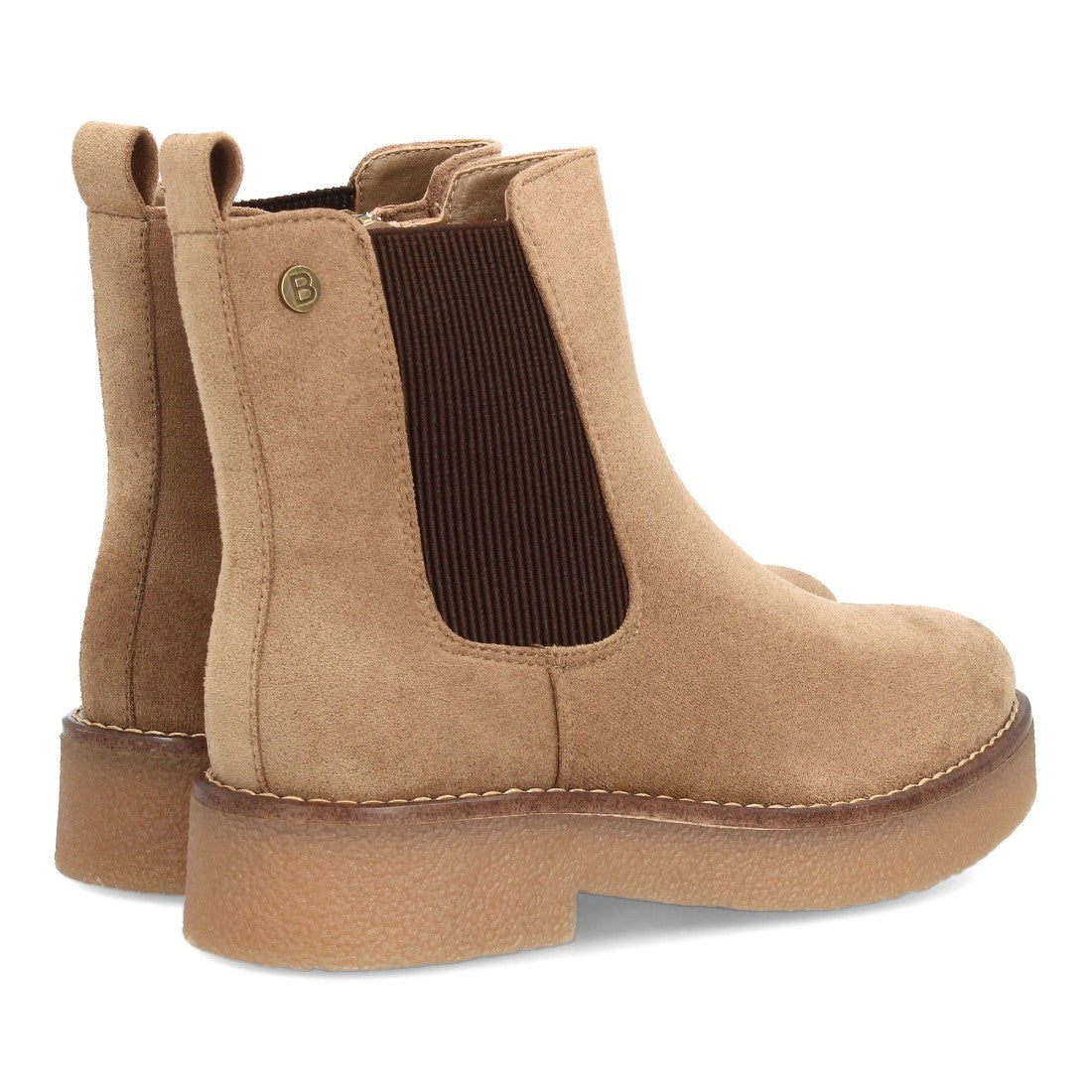 Botines Chelsea Kaki con Elásticos Laterales y Cremallera