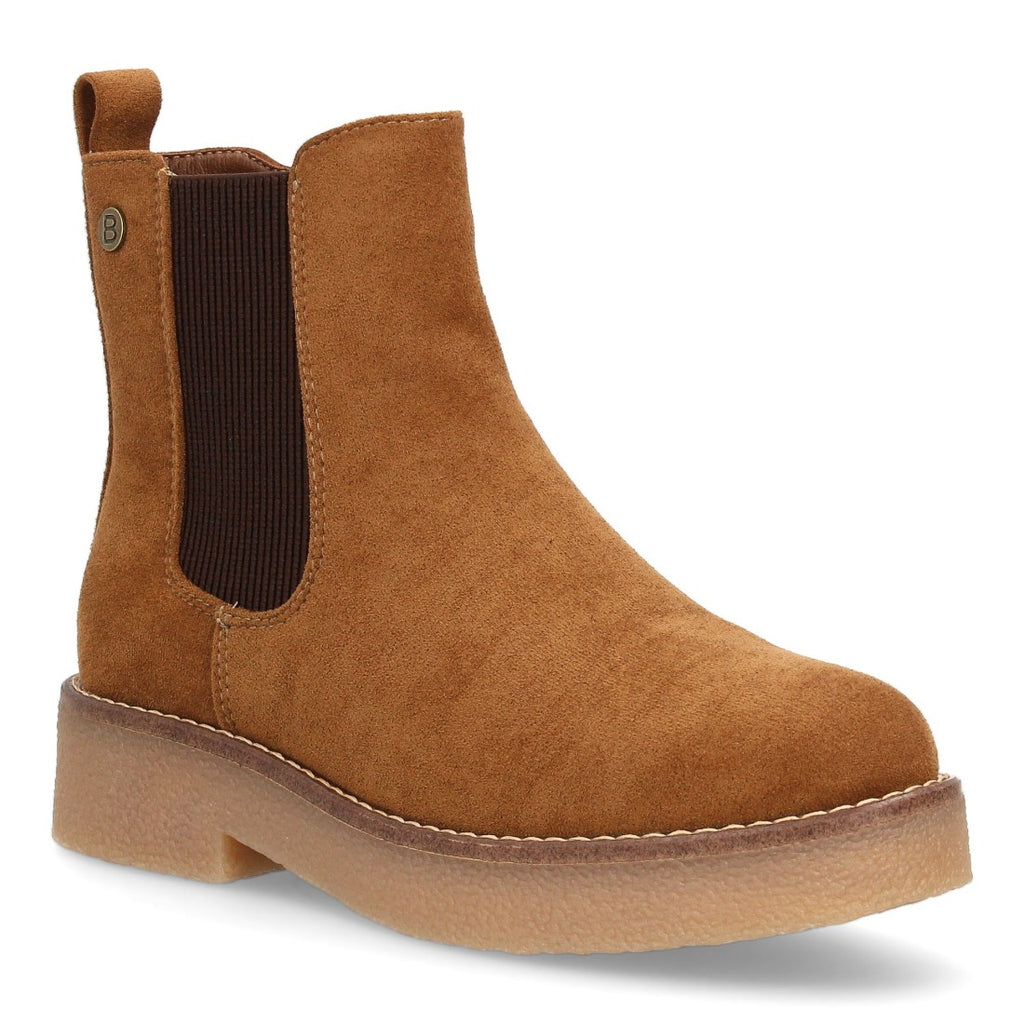 Botines Chelsea Camel con Elásticos Laterales y Cremallera