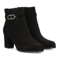 Elegante schwarze Stiefeletten mit Absatz