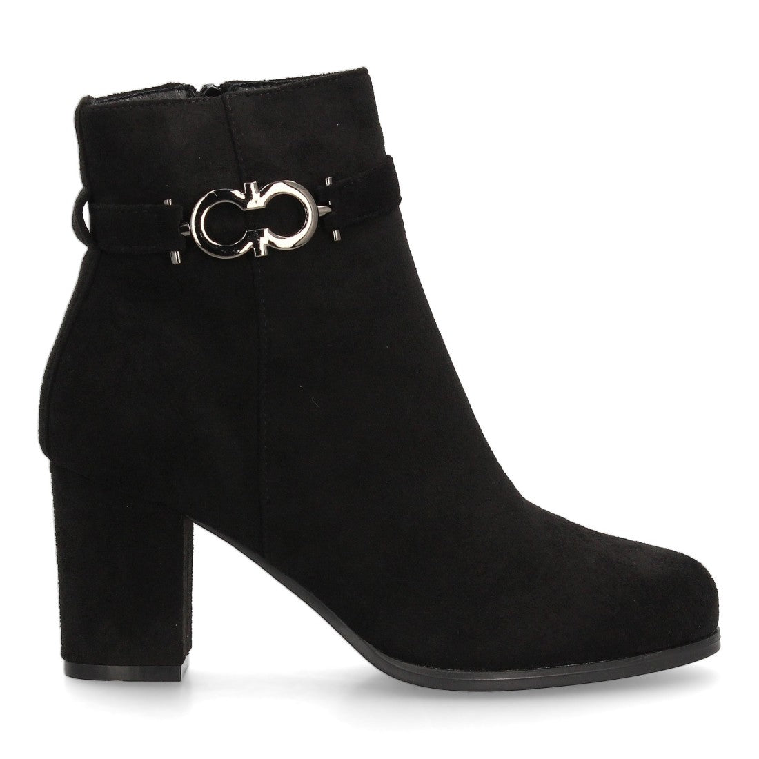 Elegante schwarze Stiefeletten mit Absatz