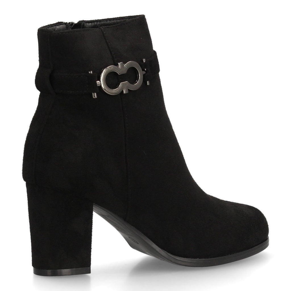 Elegante schwarze Stiefeletten mit Absatz